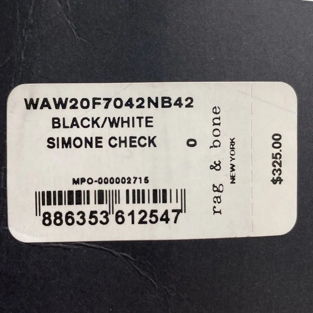 NWT Rag and bone Simone check pants size 0 - Picture 16 of 16